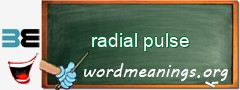 WordMeaning blackboard for radial pulse